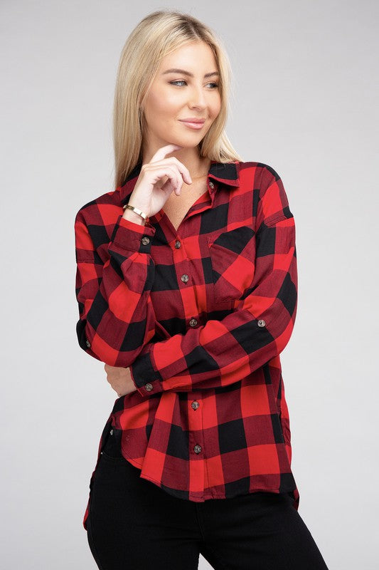 Countryside Plaid Flannel Shirt in Assorted Colors