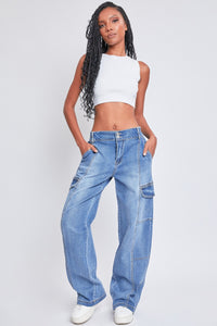 Seams So High-Rise Straight Cargo Jeans