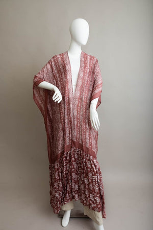 Fluidity Paisley Print Longline Kimono in Assorted Colors