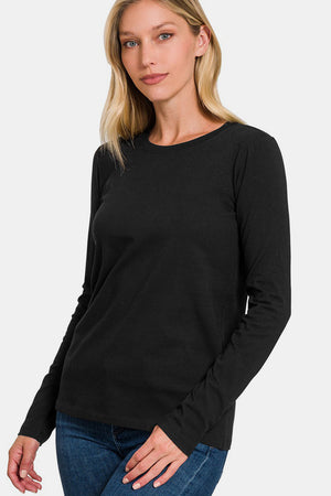 In the Crew Long Sleeve T-Shirt  in Black