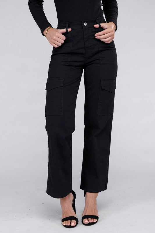 Keeping It Cool & Casual Cargo Pants in Black & Khaki