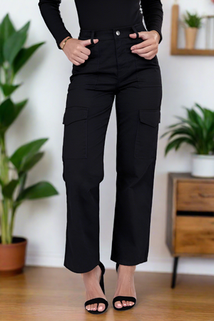 Keeping It Cool & Casual Cargo Pants in Black & Khaki