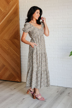 Glimpses of You Sweetheart Neckline Maxi Dress