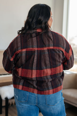 Plaid With Attitude Studded Cuff Jacket