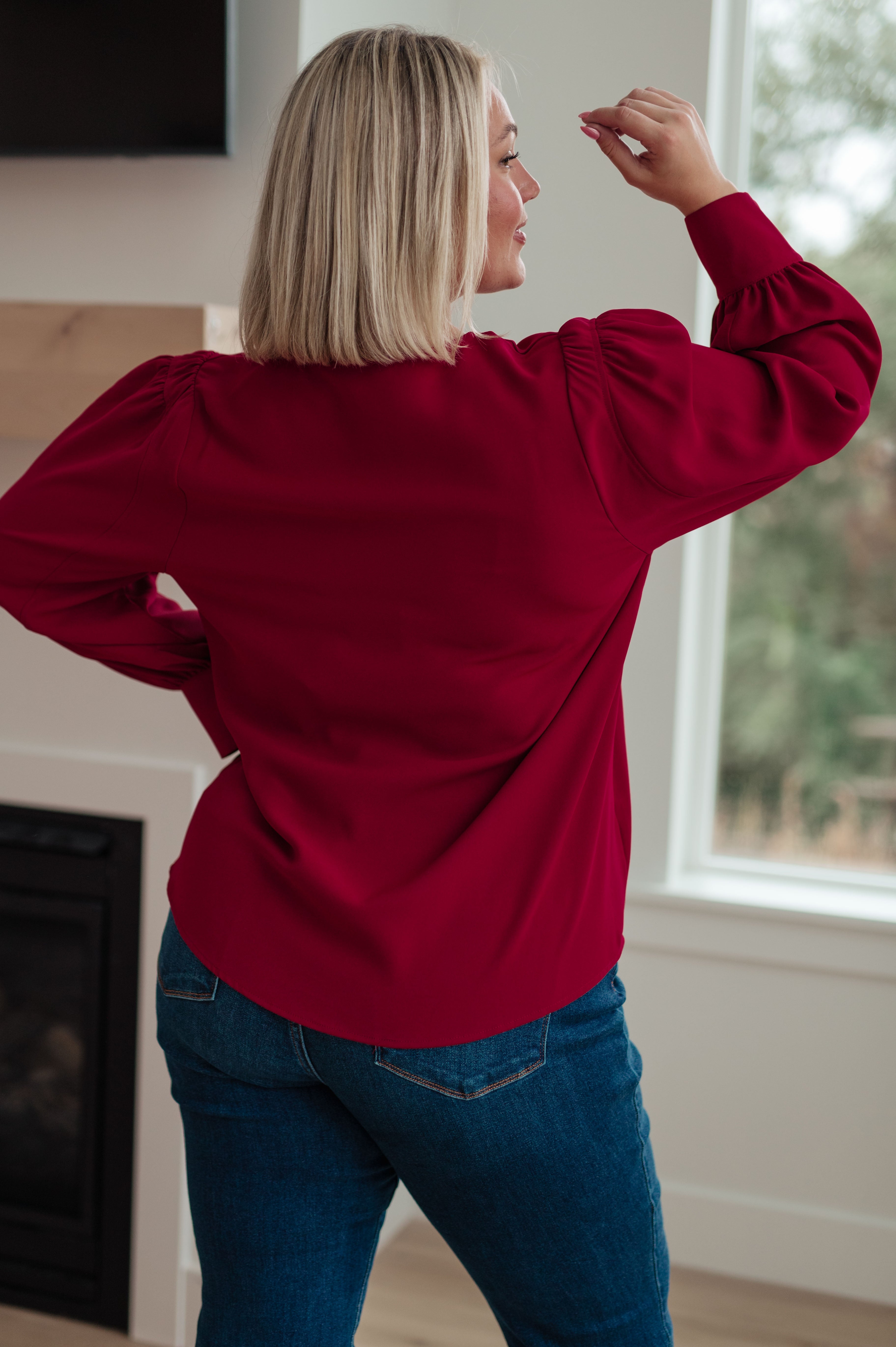 Desk to Dinner V-Neck Blouse