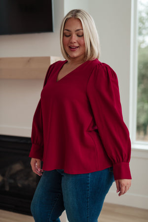 Desk to Dinner V-Neck Blouse