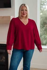 Desk to Dinner V-Neck Blouse