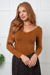 Simply Seamless Reversible Top in Caramel