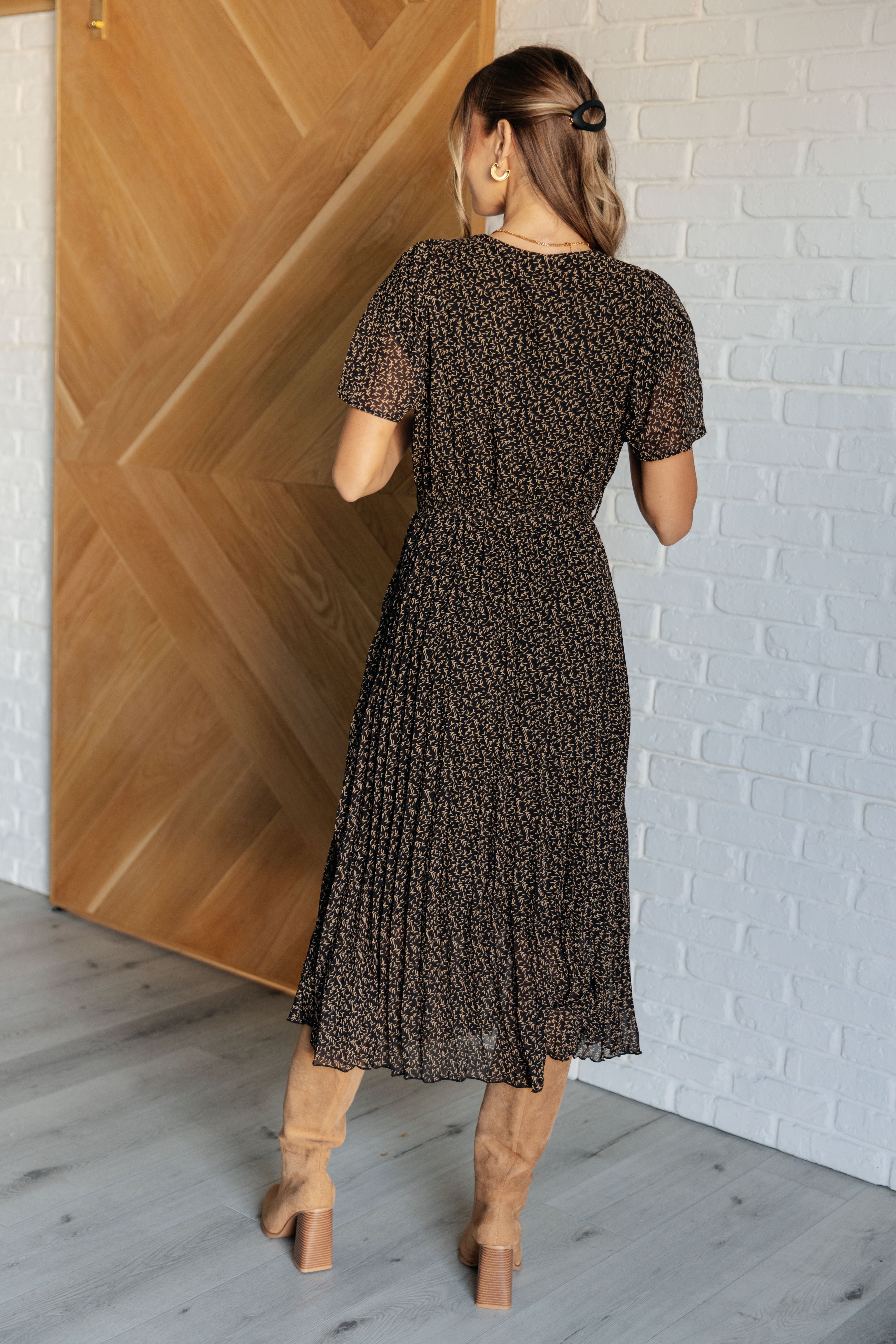 Make an Entrance Surplice Neck Dress