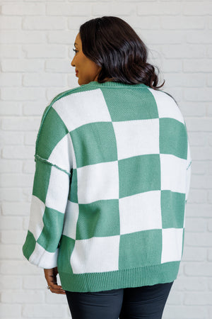 Checkmate Sweater in Green