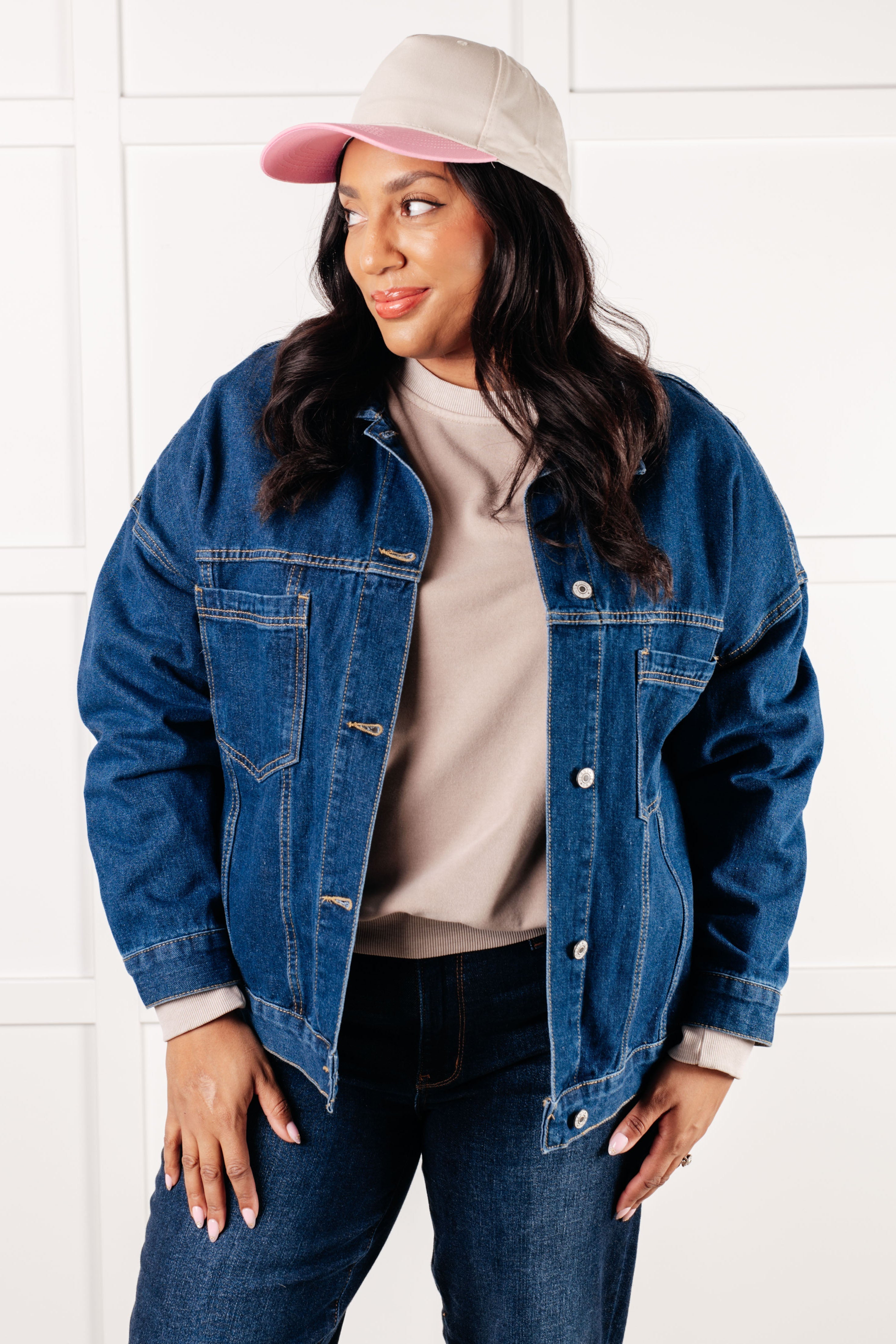 First Impression Oversized Denim Jacket