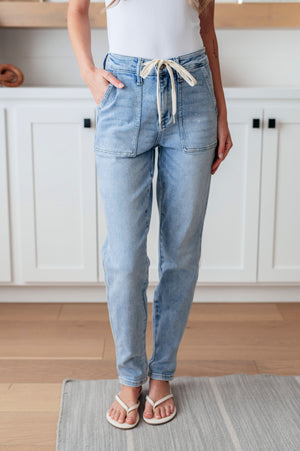 Kinsley Vintage Wash Denim Joggers