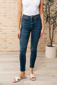 I'm In Control Top Skinny Jeans in Dark Wash