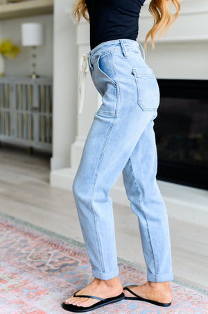 Kinsley Vintage Wash Denim Joggers