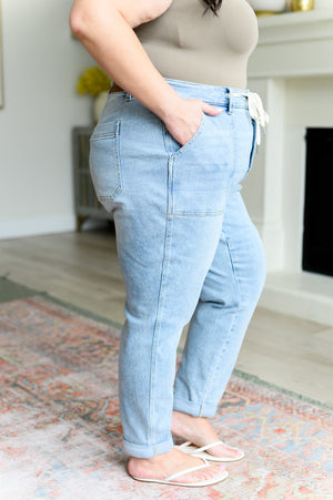 Kinsley Vintage Wash Denim Joggers