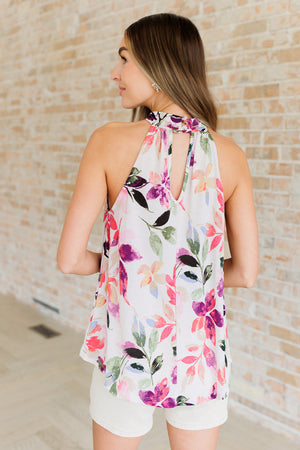 Touch of Elegance Floral Halter Blouse