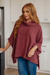 Unmistakable Style Cowl Neck Poncho