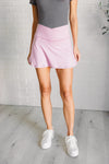 Flatter My Form V-Sculpt High-Waist Skort in Mauve Peony