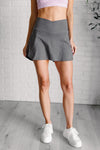 Flatter My Form V-Sculpt High-Waist Skort in Titanium