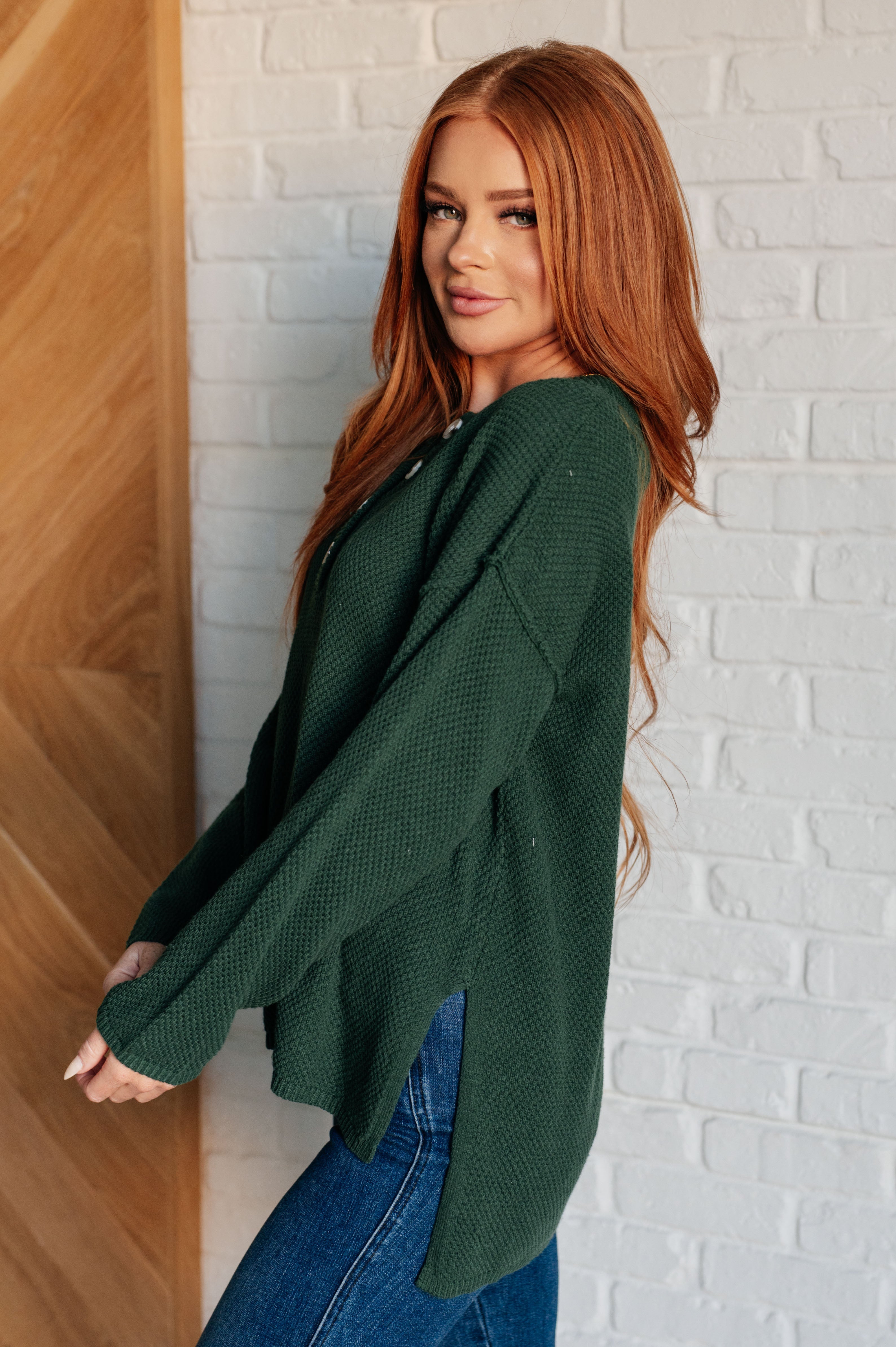 Everyday Ease Henley Sweater