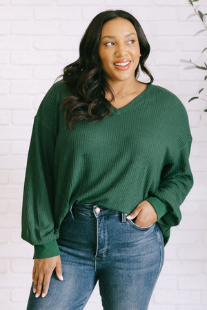 Next Chapter V-Neck Top in Green