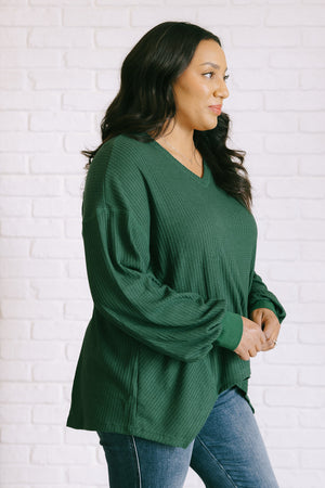 Next Chapter V-Neck Top in Green