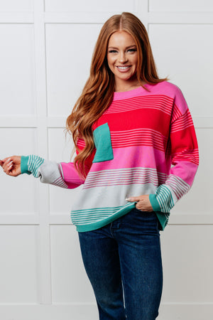 Warm Hug Striped Sweater