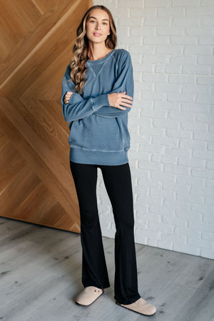 Head of the Class Sweatshirt in Dusty Blue