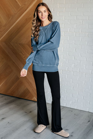 Head of the Class Sweatshirt in Dusty Blue