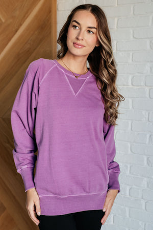 Head of the Class Sweatshirt in Light Plum