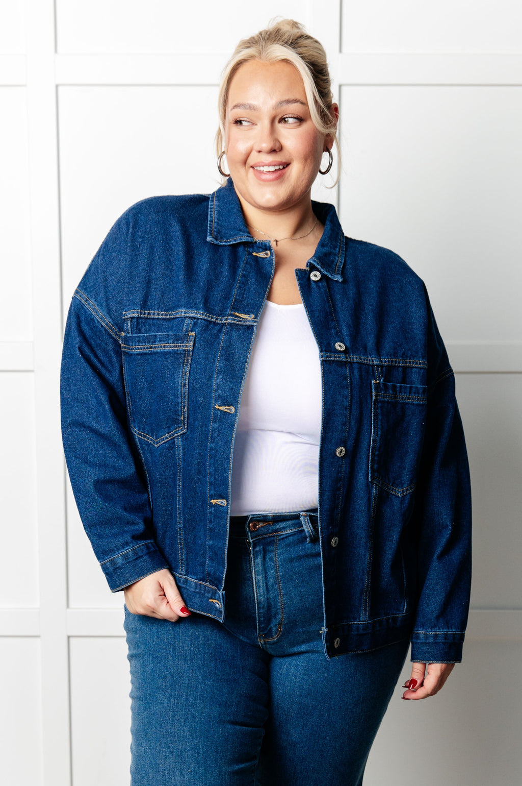 First Impression Oversized Denim Jacket