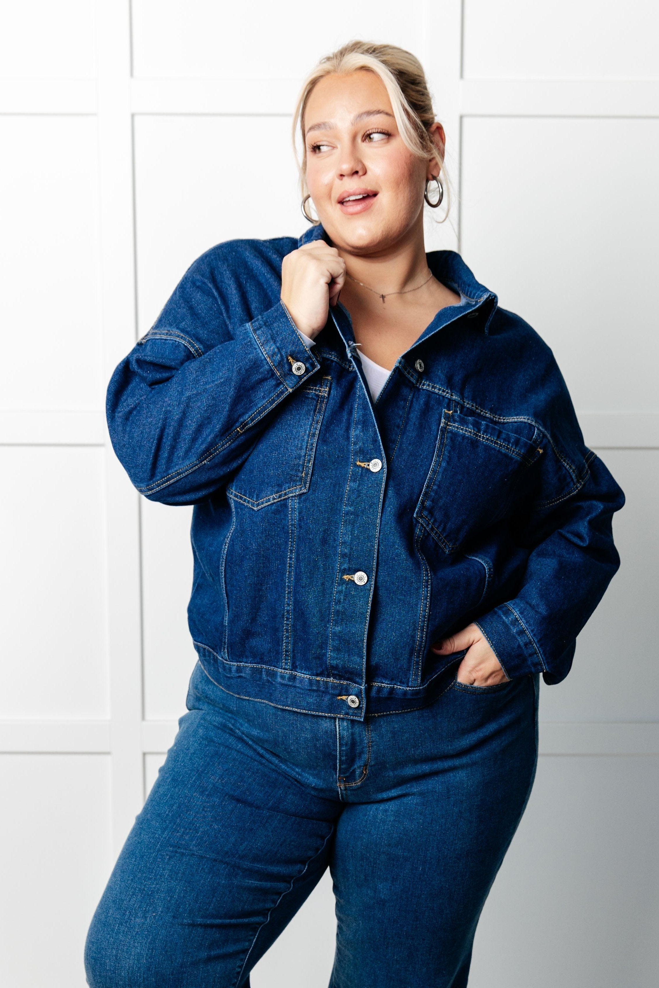 First Impression Oversized Denim Jacket