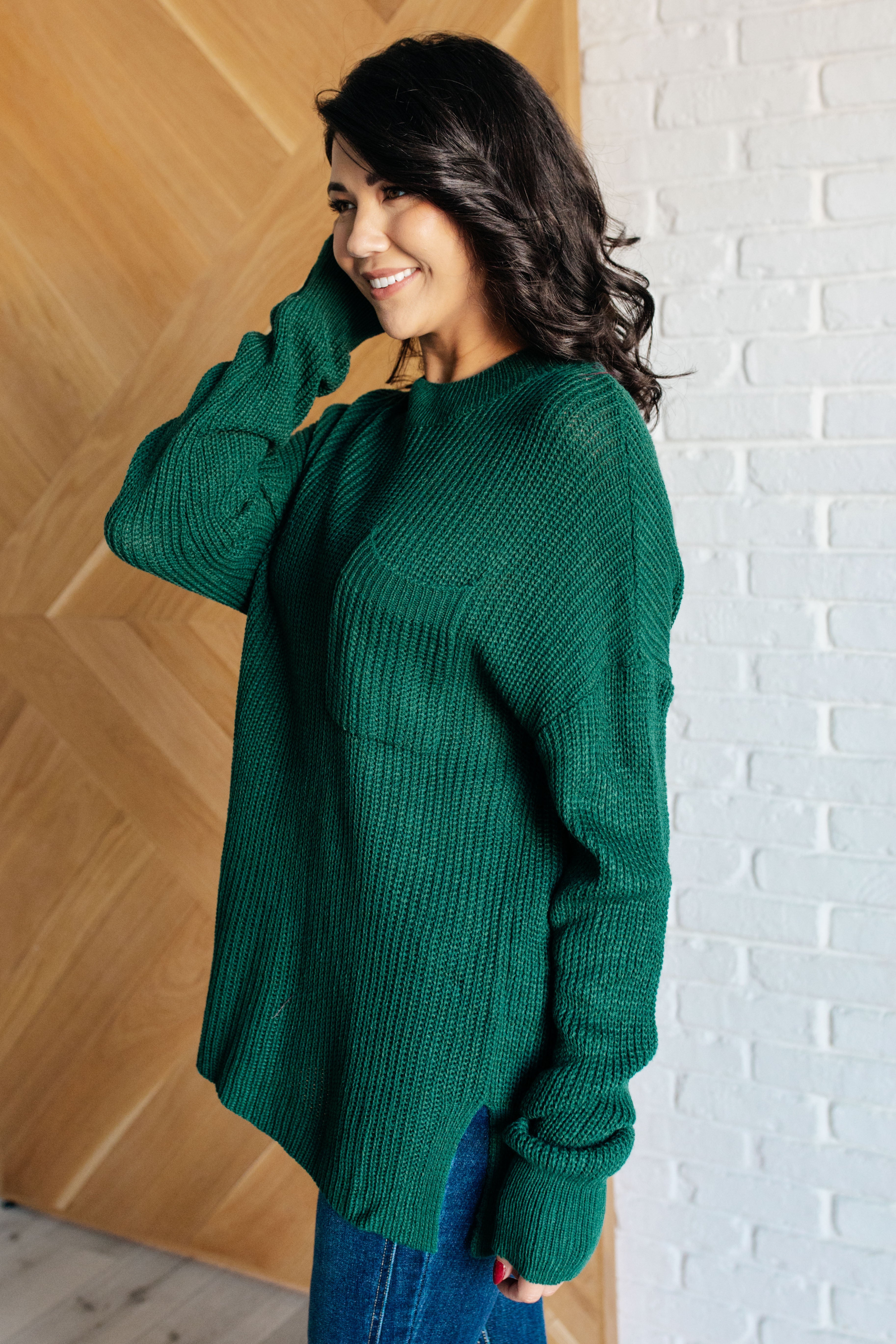 Relaxed Cozy Crew Neck Sweater