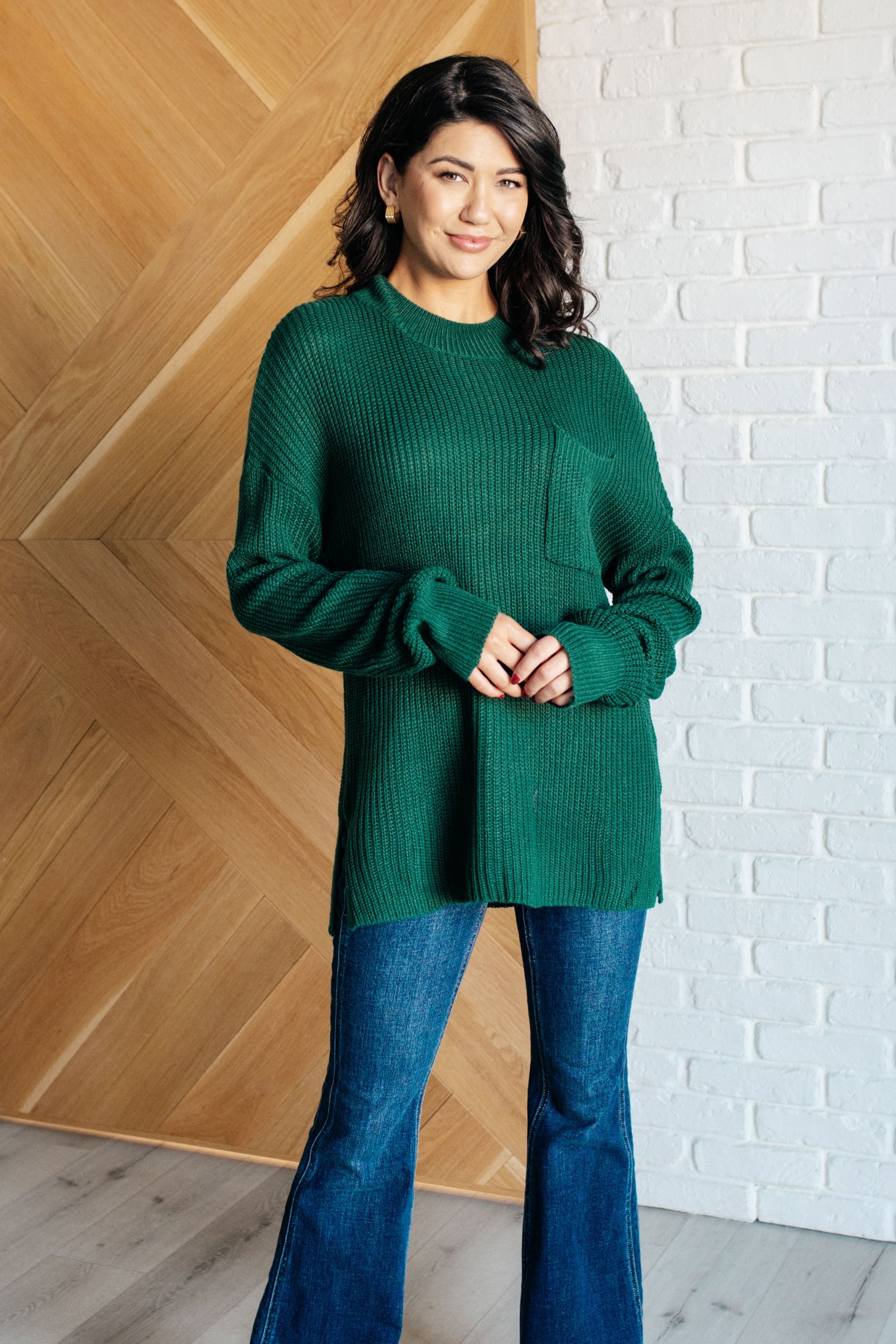 Relaxed Cozy Crew Neck Sweater