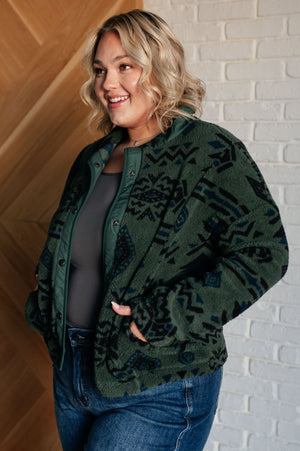 Geo Luxe Fleece Jacket