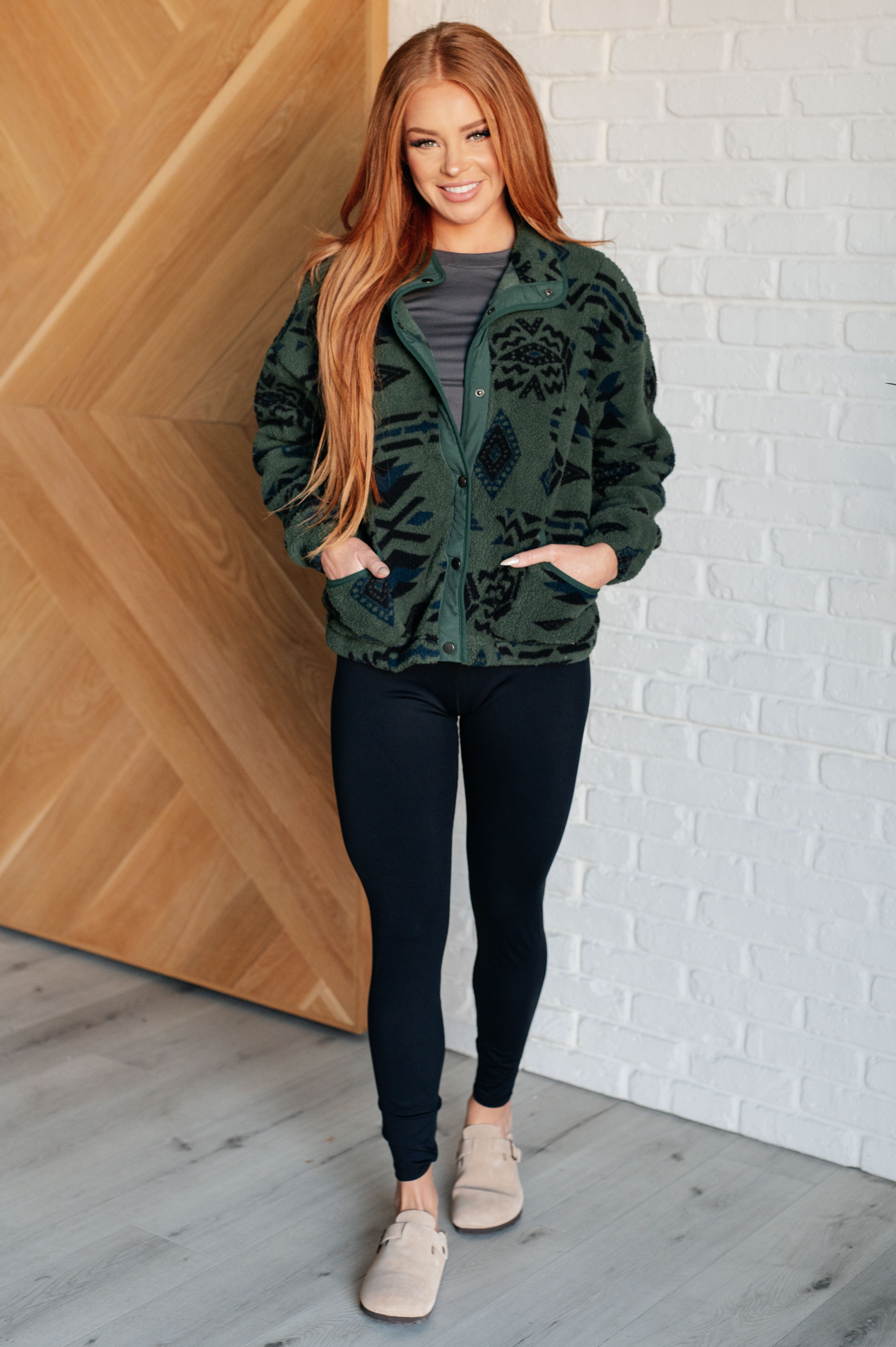 Geo Luxe Fleece Jacket