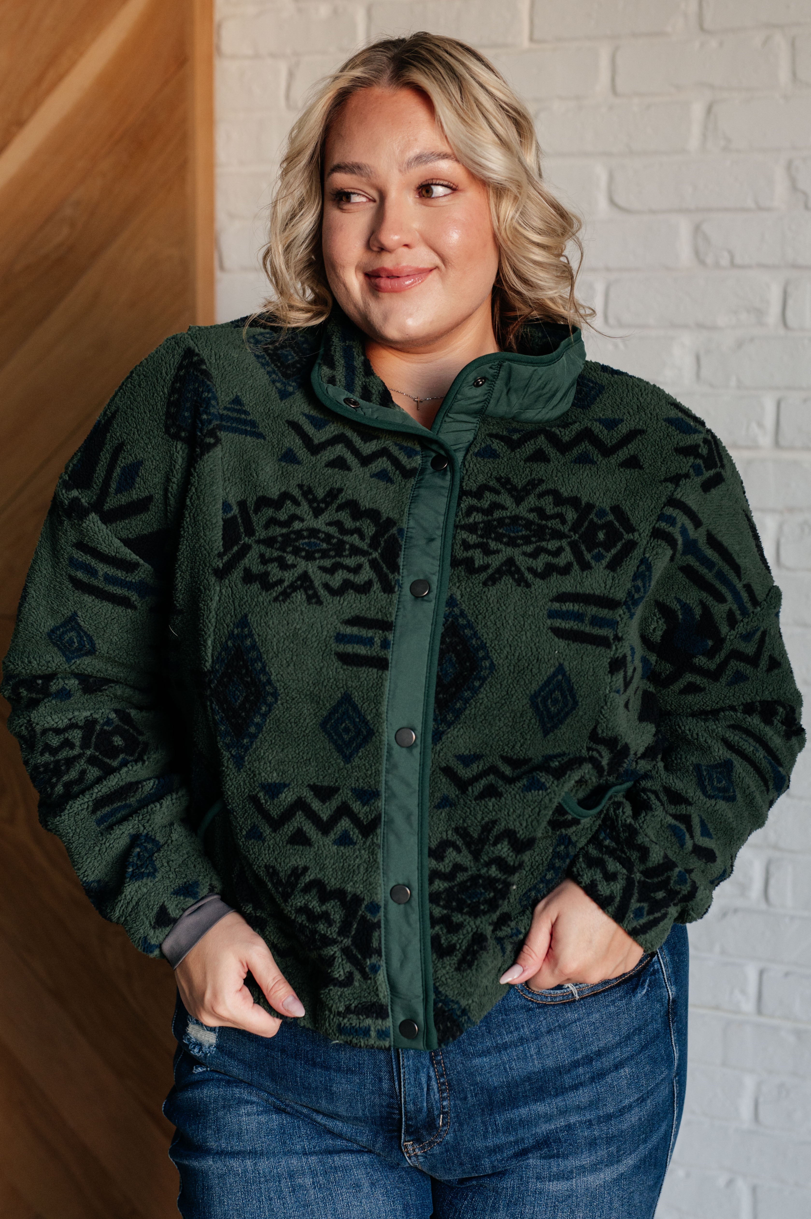 Geo Luxe Fleece Jacket