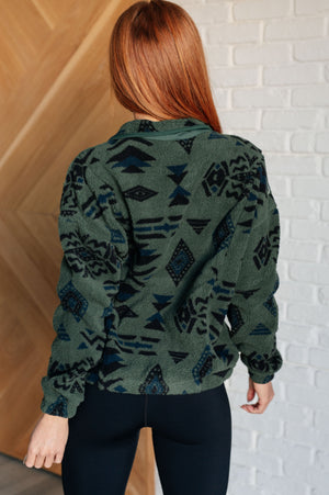 Geo Luxe Fleece Jacket