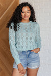 Lightweight Pointelle Knit Sweater