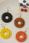 Holly Wood Cut-Out Drop Earrings in a Variety of Colors