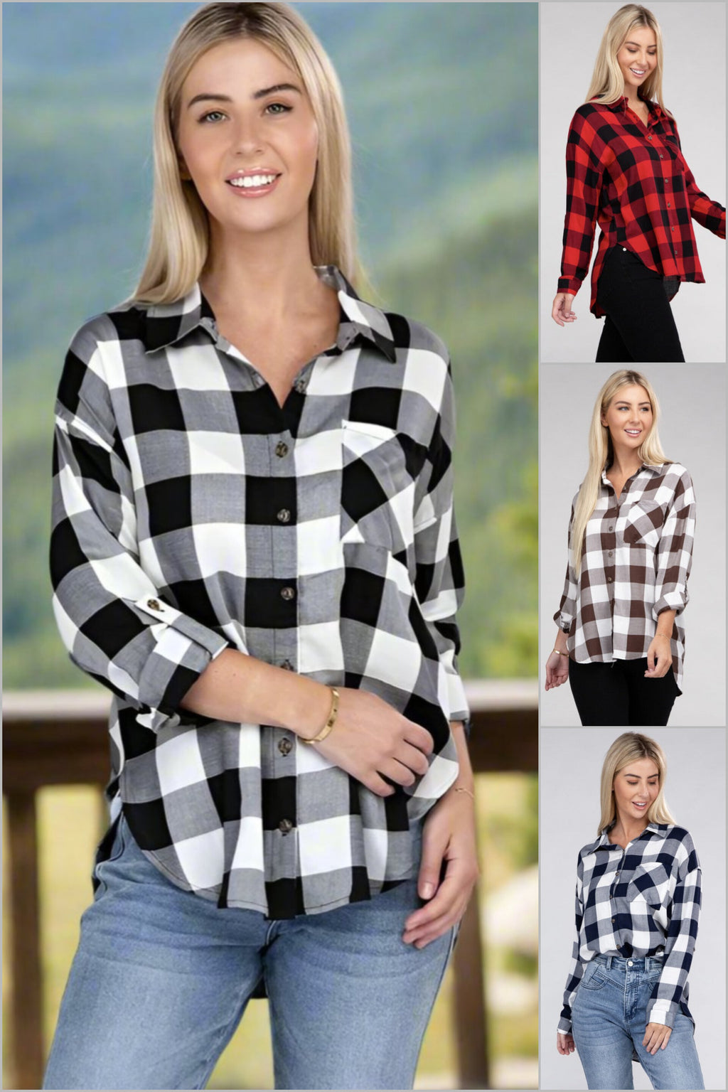 Countryside Plaid Flannel Shirt in Assorted Colors