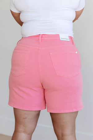 Mei Control Top Cuffed Shorts in Pink