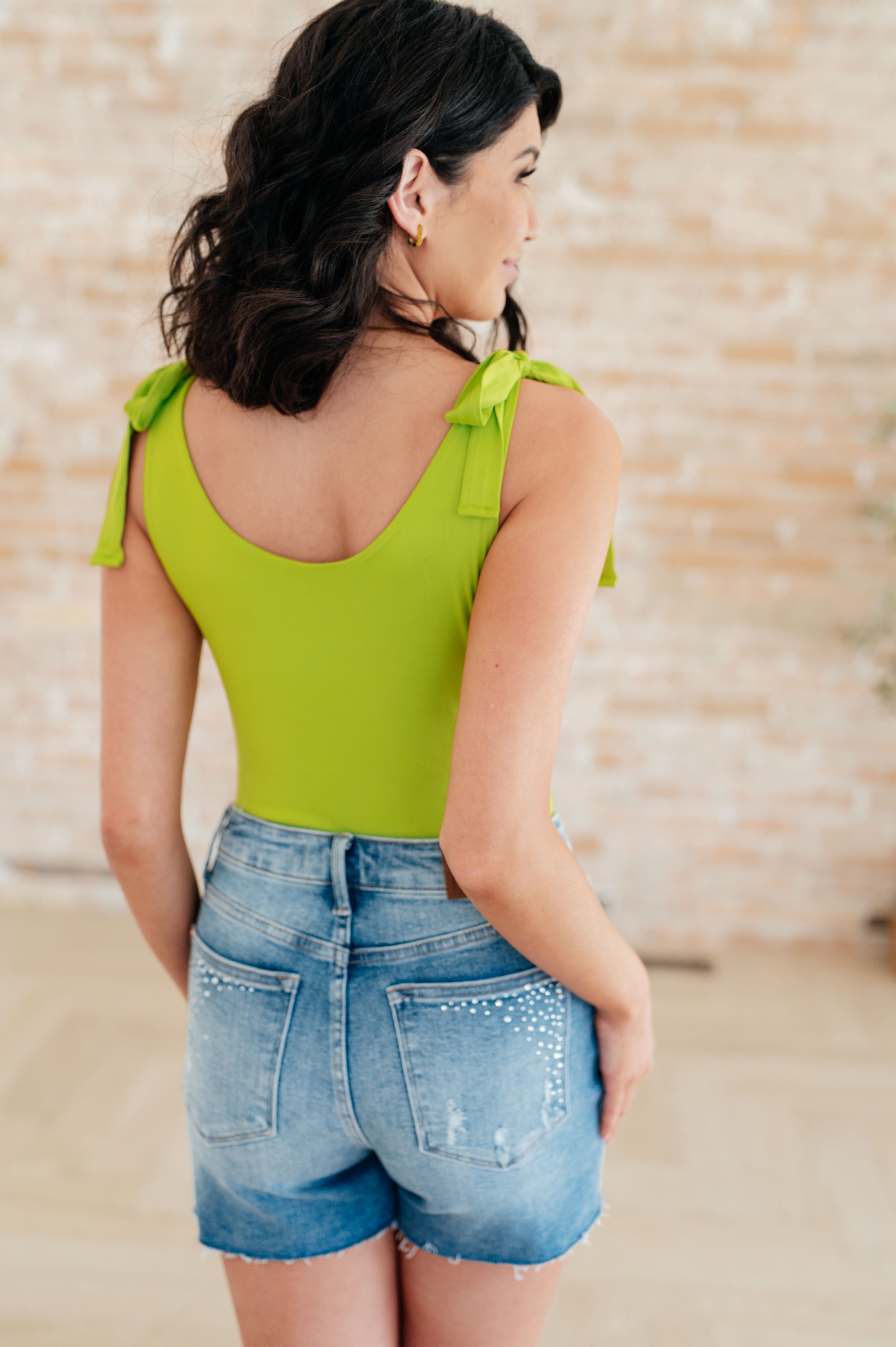 Rhaena Bodysuit in Lime