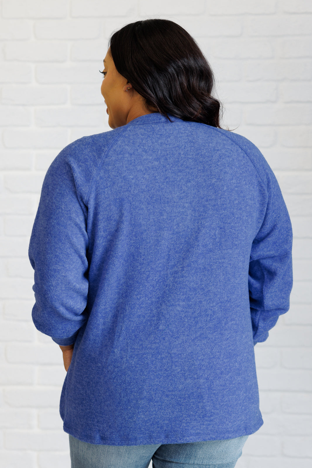 Soft Serenity Long Sleeve Tee in Bright Blue