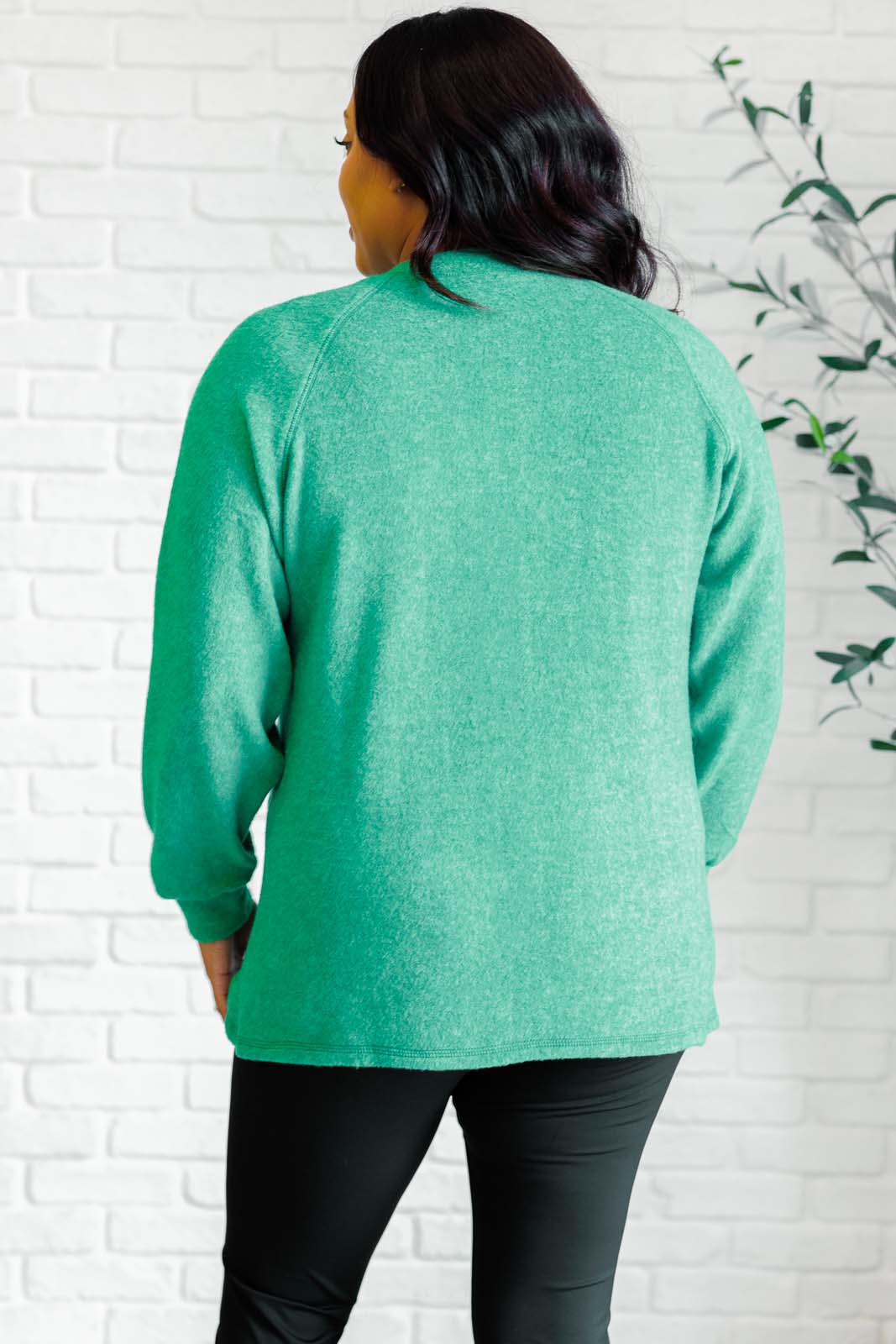 Soft Serenity Long Sleeve Tee in Forest