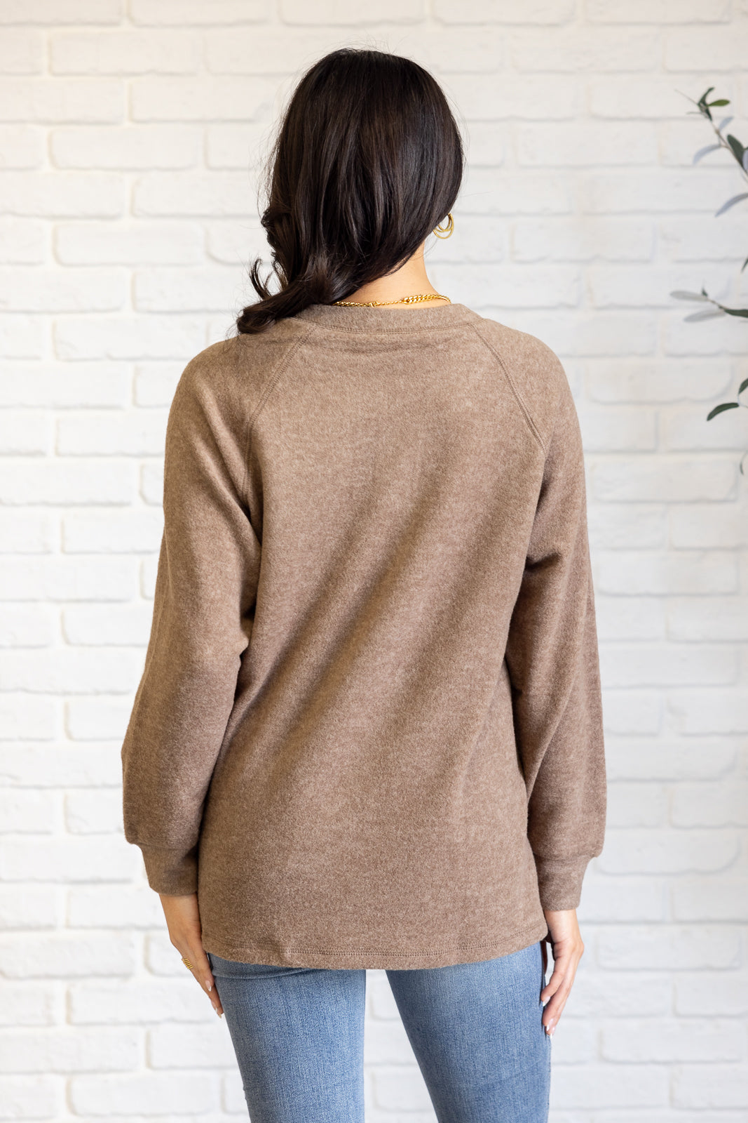 Soft Serenity Long Sleeve Tee in Mocha