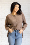 Soft Serenity Long Sleeve Tee in Mocha