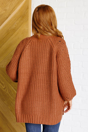 Everyday Elegance Cardigan in Chestnut