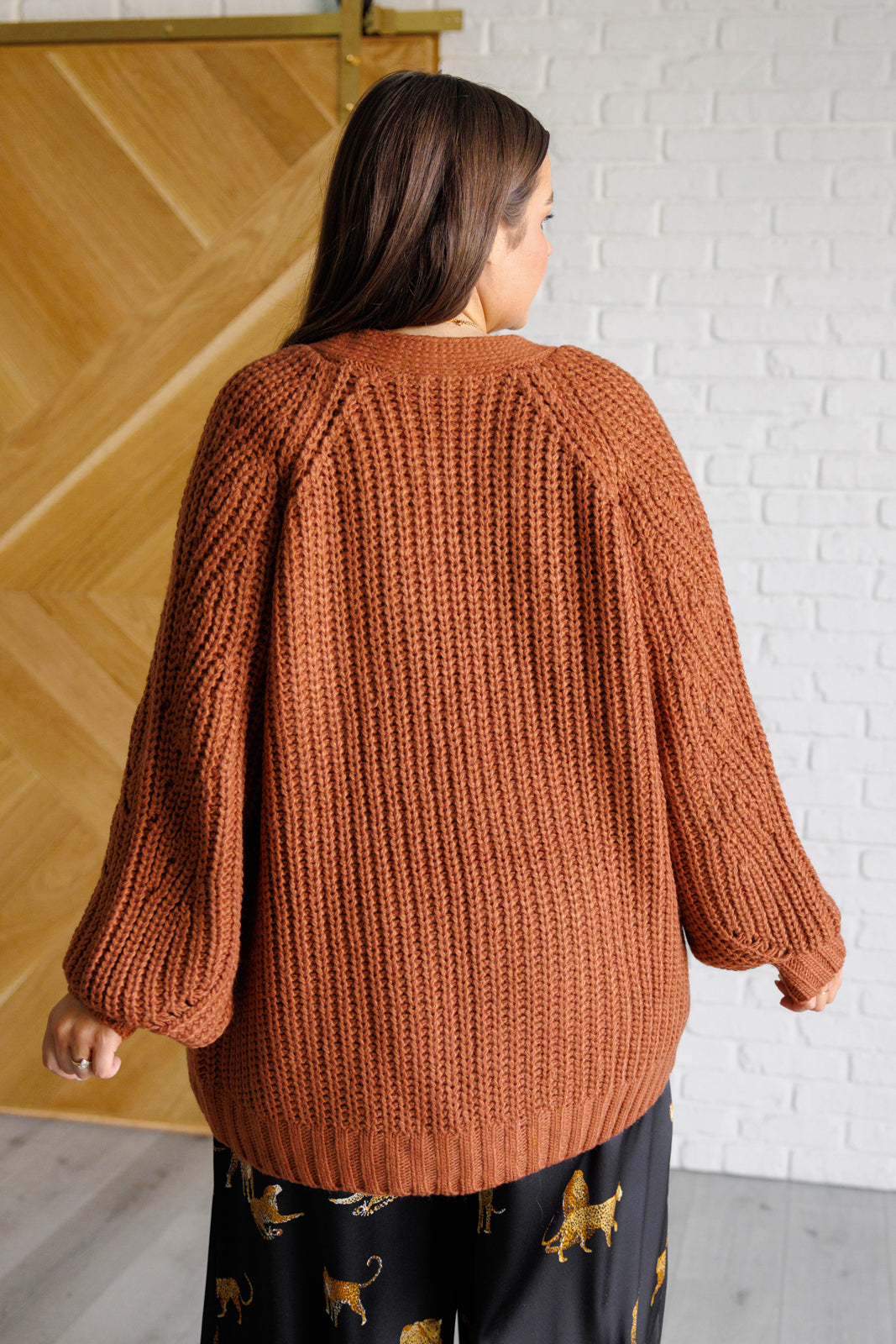 Everyday Elegance Cardigan in Chestnut