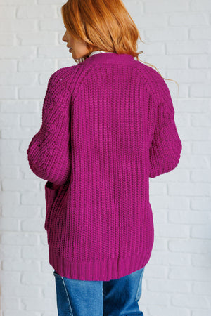 Everyday Elegance Cardigan in Berry